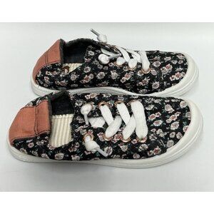 Roxy RG Bayshore III Slip On Shoes Sneakers Size 11 Youth Girls Floral EUC